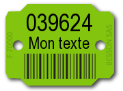 1 numéro + code-barre (les 1000 pièces) - FABLAS