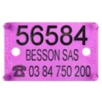 Plaquettes à 5 chiffres