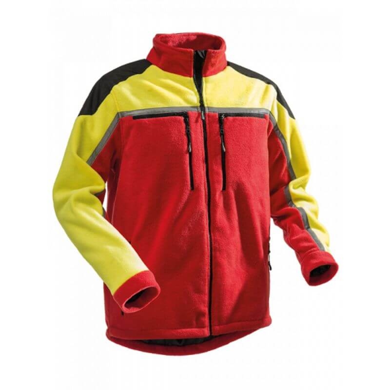 Veste Polaire Jobby PFANNER - Rouge et Jaune (60)