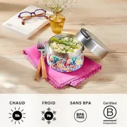 Boite Repas Qwetch isotherme Inox 650 ML