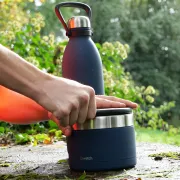 Boite Repas Qwetch isotherme Matt bleu granite 850 ML