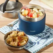 Boite Repas Qwetch isotherme Matt bleu granite 850 ML
