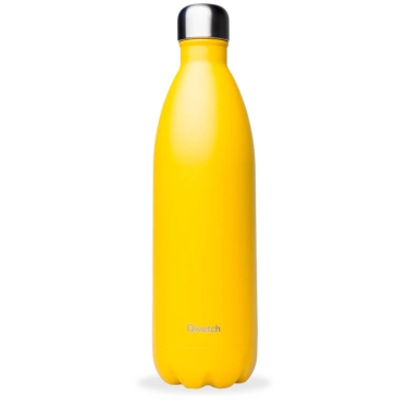 Bouteille isotherme Qwetch Matt Jaune 1000 ML