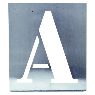 Pochoir alphabet 80 mm.