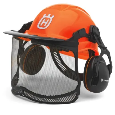Casque forestier fluorescent Functional de HUSQVARNA