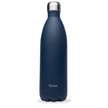 Bouteille isotherme Qwetch Matt Bleu granit 1000 ML
