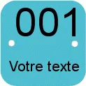 Jeton 43 x 43 mm personnalisable