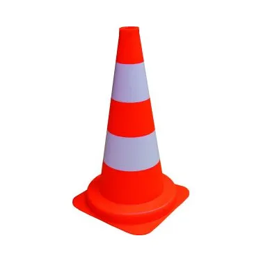Cône fluo 50 cm signalisation de chantier