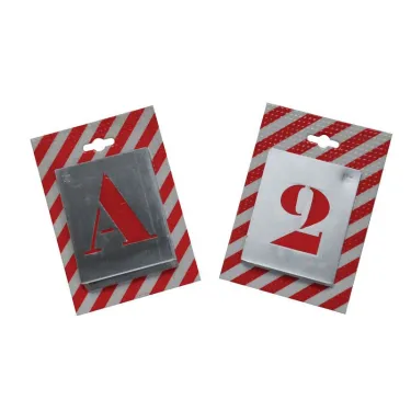 Pochoir chiffre 80 mm.