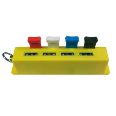 Compteur plastique quadruple