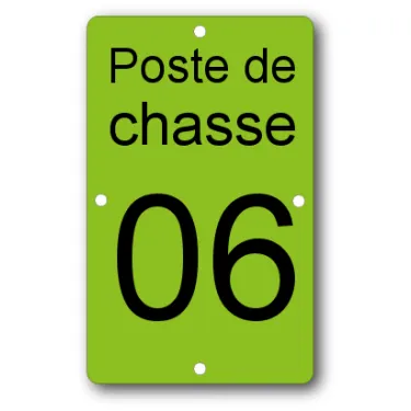 Plaque pour arbre sur pied 130 x 80 mm