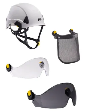 Kit casque Strato Blanc + Visière - PETZL