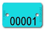Plaquettes BLEUES - N° 00001  à 01000