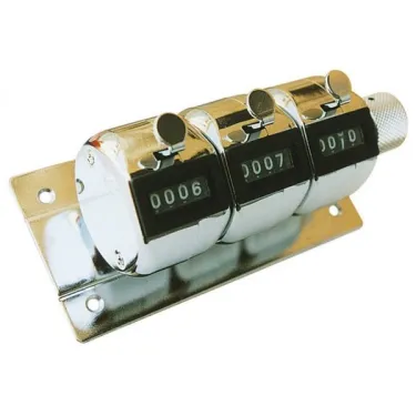 Compteur métal triple