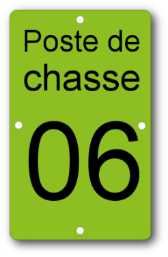 Plaq arbre sur pied 130x80 mm. - FABJETPLA