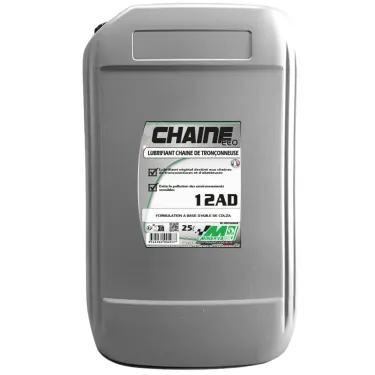 Huile de chaine Bio 12AD, 25 Litres - MINERVA