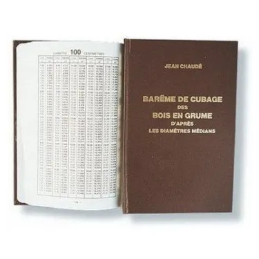 Barême de cubage au diamètre médian