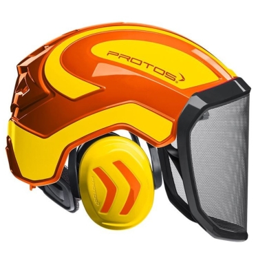 Casque Protos Forest / Orange et Jaune