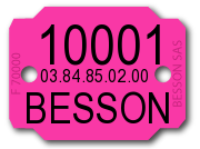 1 numéro + 2 lignes de texte (les 1000 pièces) - FABLAS