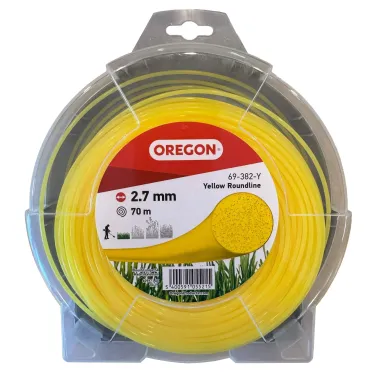 Fil de débroussailleuse Ø2,7 mm Yellow Roundline
