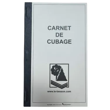 Le Carnet de cubage triplicata LE BESSON