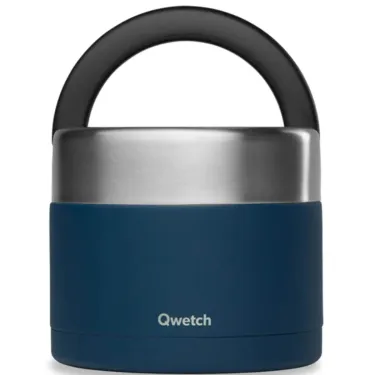 Boite Repas Isotherme 850mL, Bleu Granite - QWETCH