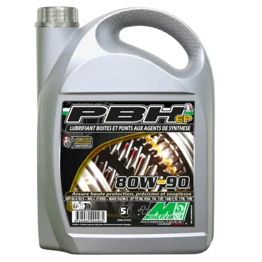 Huile de Transmission 80W-90 de 5 Litres pour Boîtes et Ponts - MINERVA