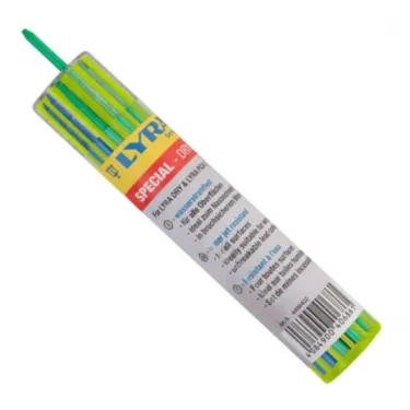 Etui 12 mines Lyra Dry - 6 mines graphites 2B + 3 rouges + 3