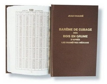 Barême cubage diamètre médian