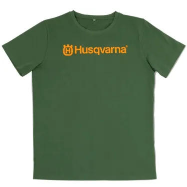 T-Shirt-Vert-HUSQVARNA
