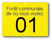 Plaque pour arbre sur pied 160 x 120 mm