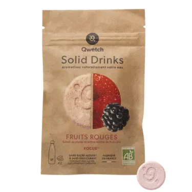Pastilles Solid Drinks (x12) - Fruits Rouges - QWETCH