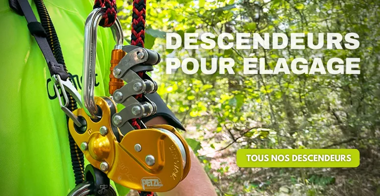 Descendeur pour élagage pro