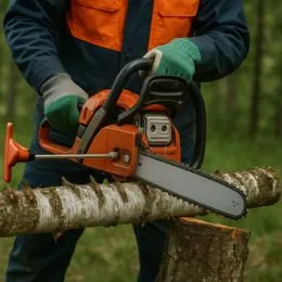 Gabarit de coupe pour tronçonneuse