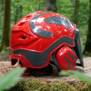 Casque Protos Forest / Rouge et Gris