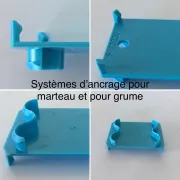 Plaquettes plastique avec marquage Laser - 1 numéro + 1 ligne de texte + coupon (1000 pièces)