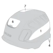 Tectum Sticker Hi-Vis set Edelrid