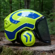 Casque Protos Forest / Néon & Bleu