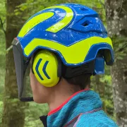 Casque Protos Forest / Bleu et Jaune