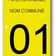 Plaque pour arbre sur pied 130 x 80 mm