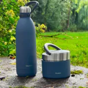 Boite Repas Isotherme 850mL, Bleu Granite - QWETCH