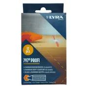 Craie luminescente 12 mm rouge, boite de 12 pcs - LYRA