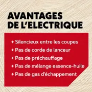 Tronçonneuse électrique CS1500 avec auto affutage, 230V / 2400W - OREGON