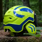 Casque Protos Forest / Néon & Bleu