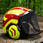 Casque Protos Forest / Rouge et Jaune