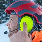 BT COM Protos Integral Bluetooth Radio - Jaune Fluo