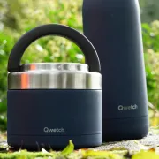 Boite Repas Isotherme 850mL, Bleu Granite - QWETCH