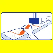 Craie luminescente 12 mm rouge, boite de 12 pcs - LYRA