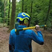 Casque Protos Forest / Bleu et Jaune