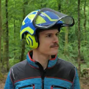 Casque Protos Forest / Bleu et Jaune